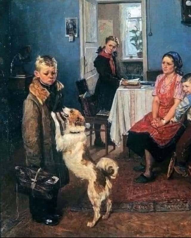 وتستمر الحياة في لوحة  ريشيتنيكوف